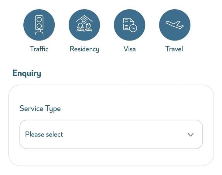 Navigate to the “Enquiry” Section